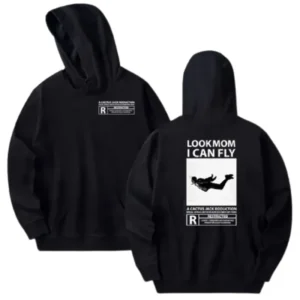 Look Mom I Can Fly Flying Poster Hoodie