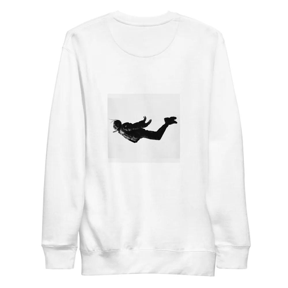 Look Mom I Can Fly Unisex White Sweatshirt