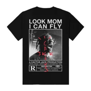 Look Mom I Can Fly Black T-Shirt